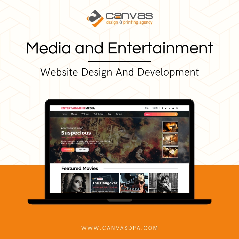 Media and Entertainment Website